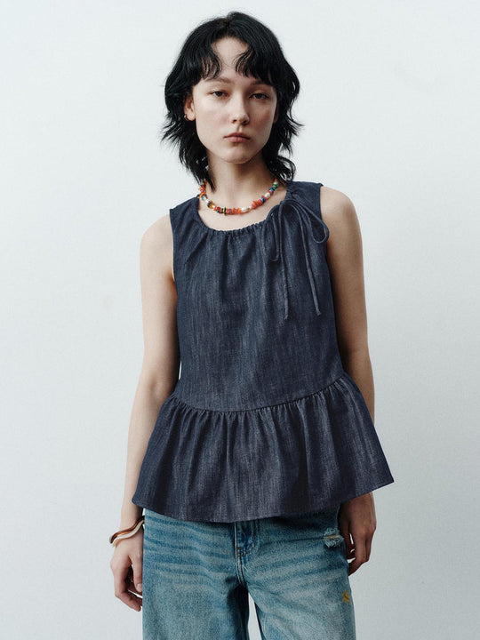 Denim Sleeveless Shirts