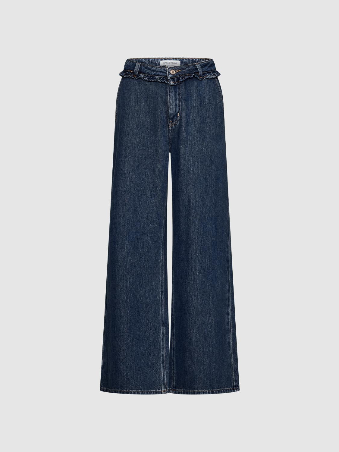 Frill Edge Wide Leg Jeans