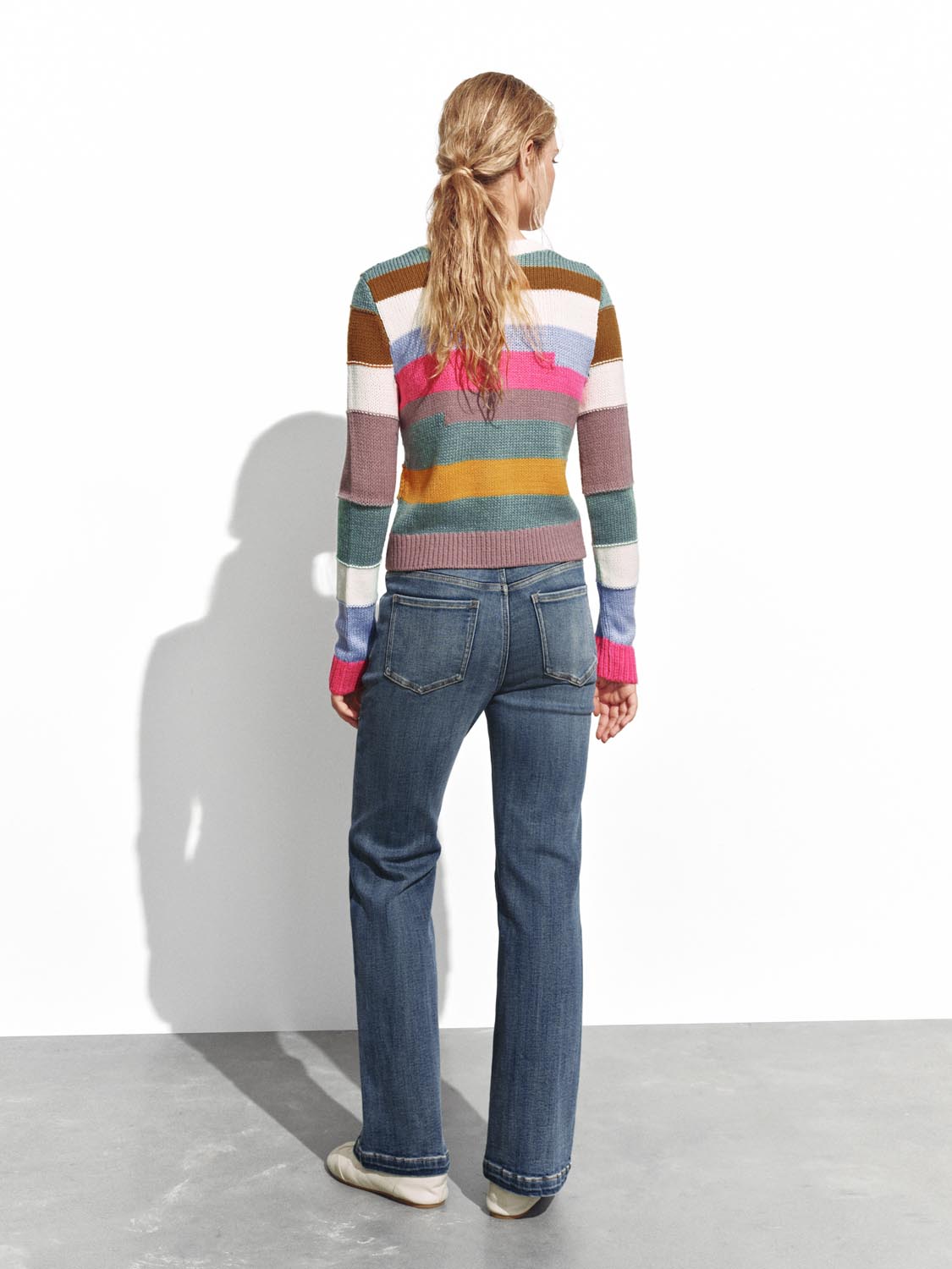Gradient Flare Leg Jeans
