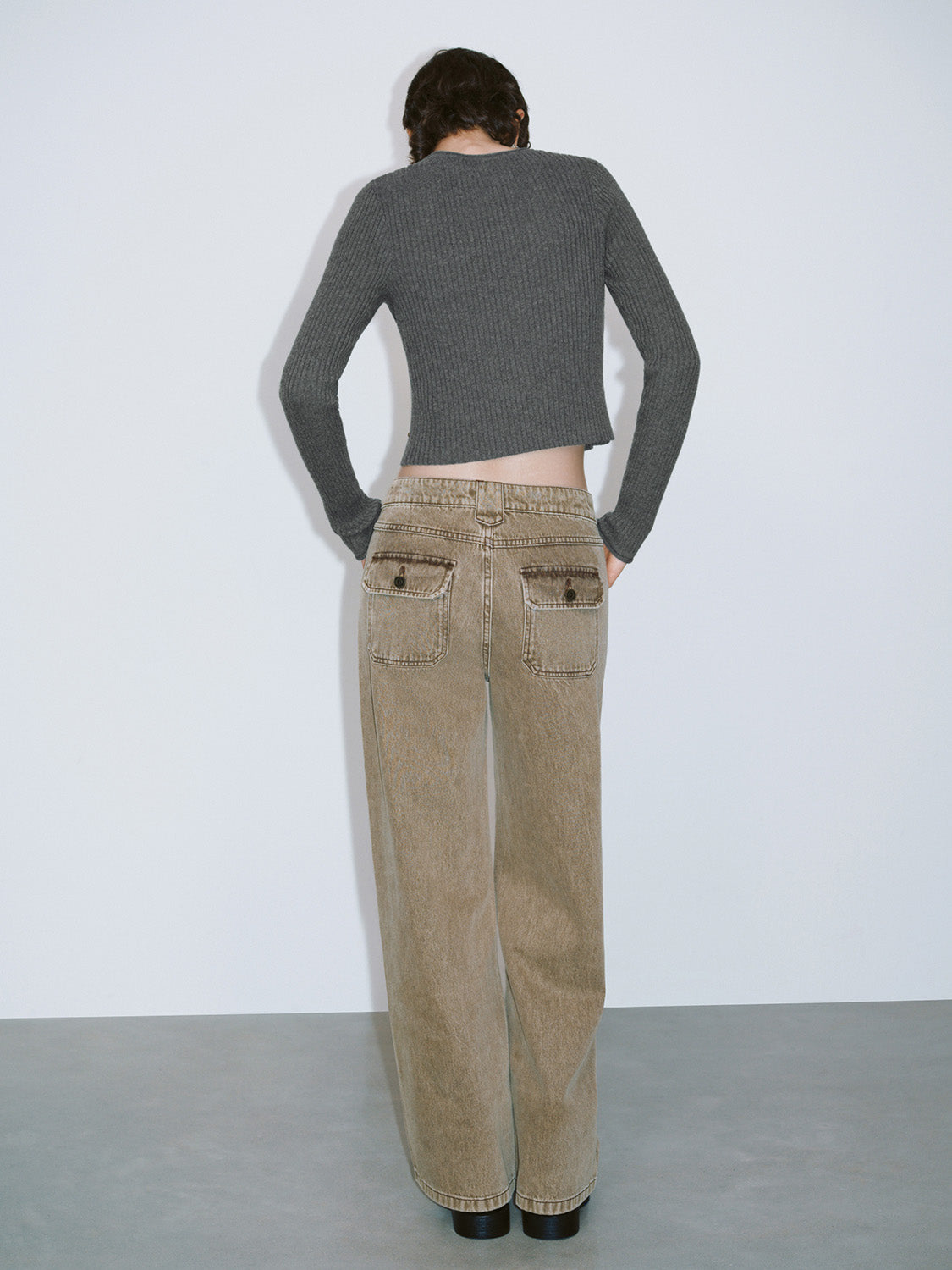 Zipper Front Skinny Knitted Cardigan