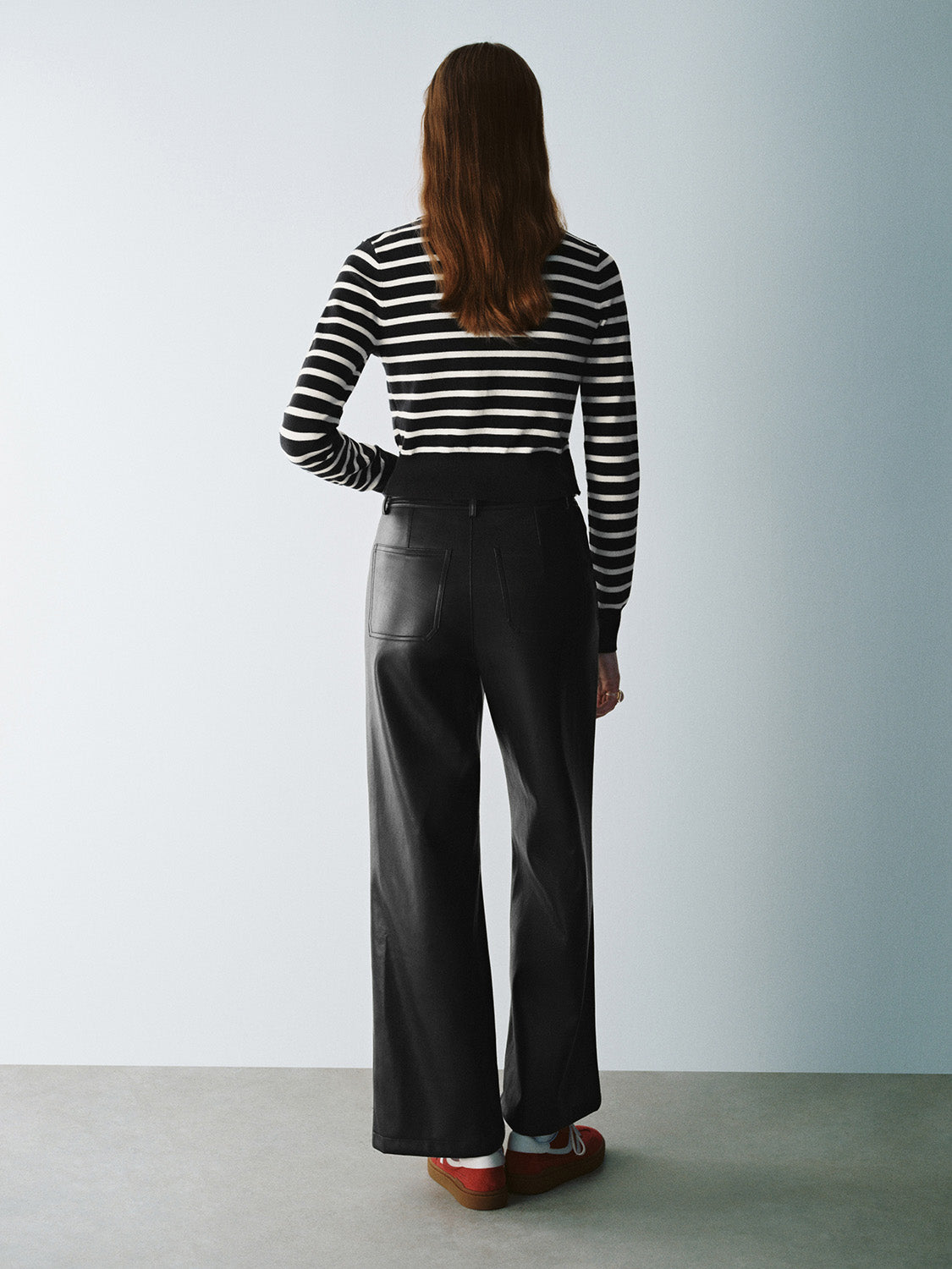 Striped Crew Neck Knitted Cardigan