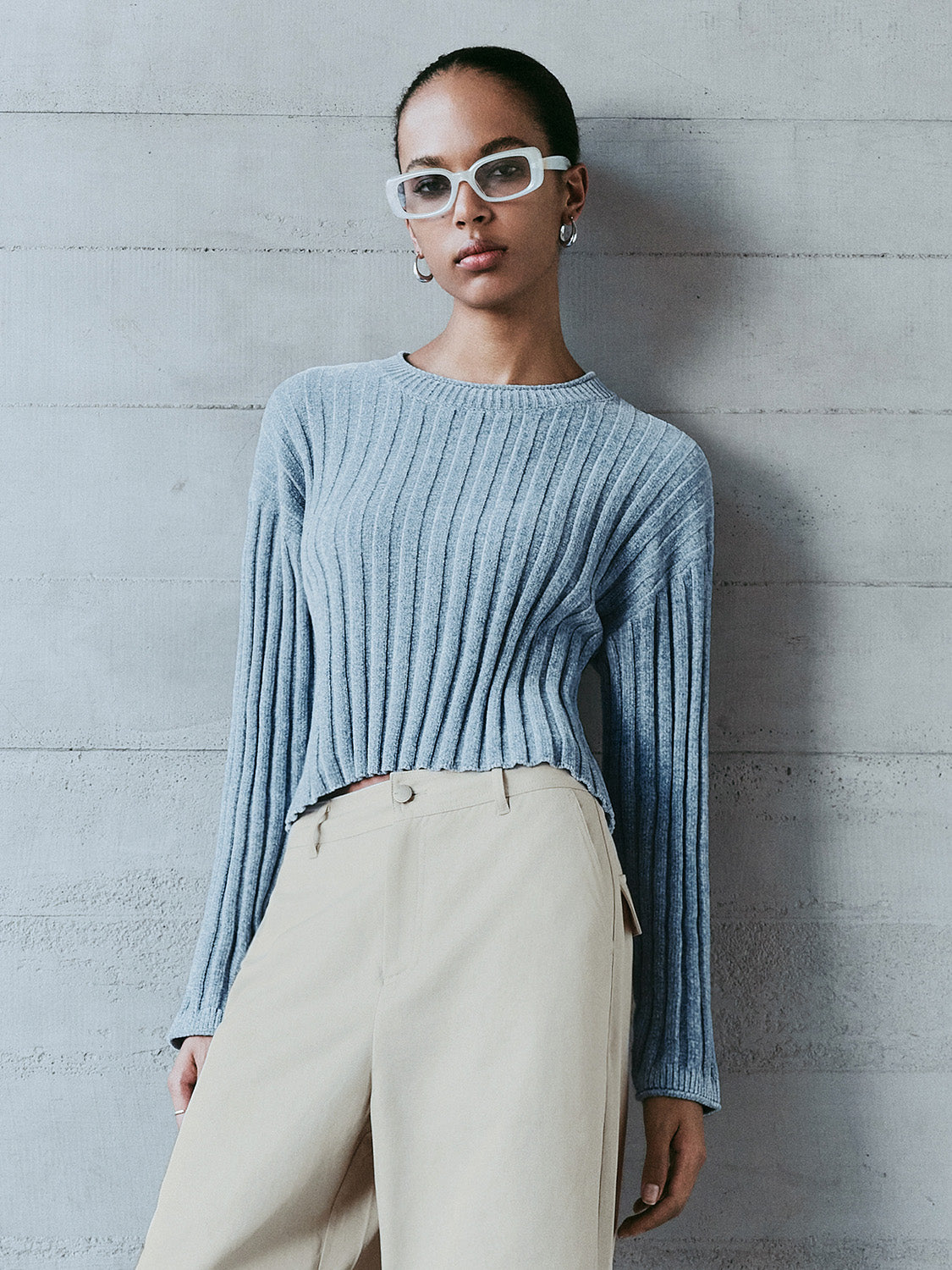 Rib Knitted T-Shirts