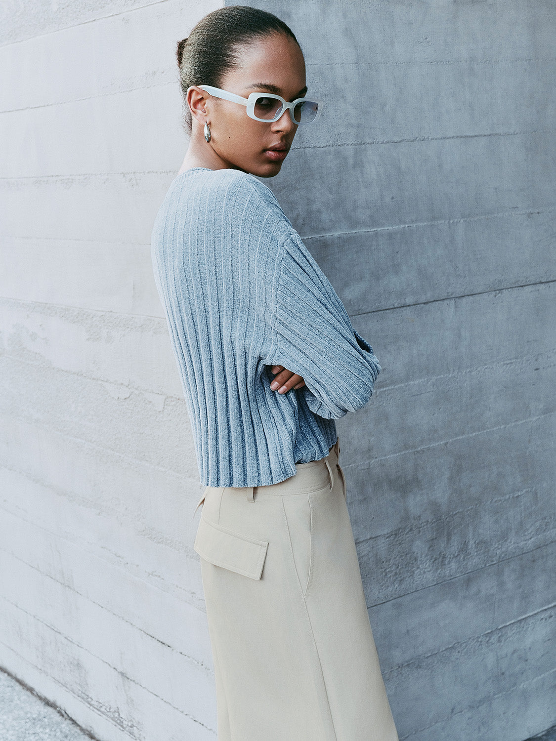 Rib Knitted T-Shirts