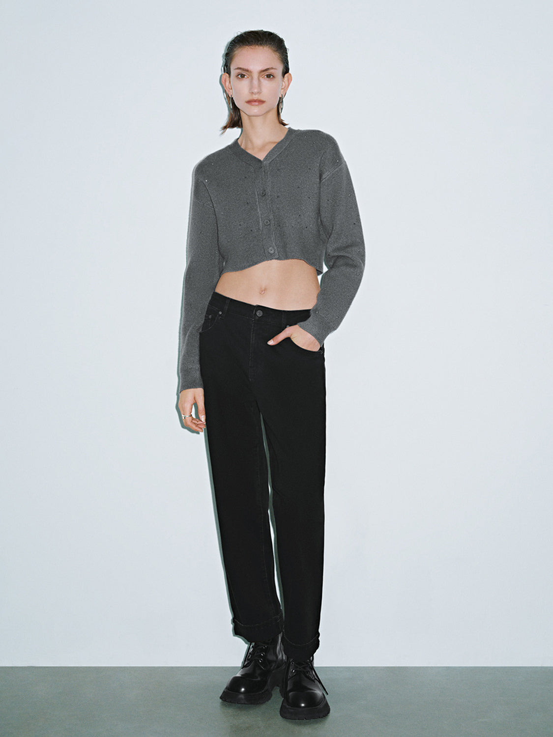 Cropped Knitted Cardigans