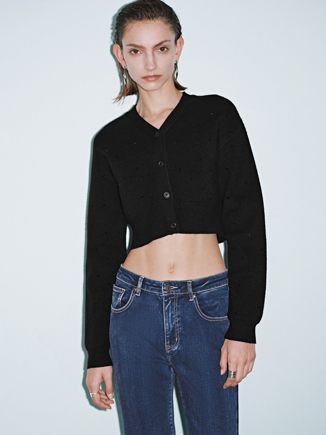 Cropped Knitted Cardigans
