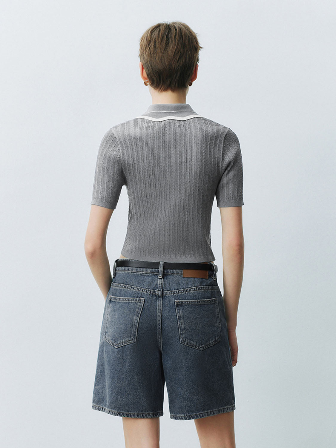 Knitted Short Sleeve T-Shirts