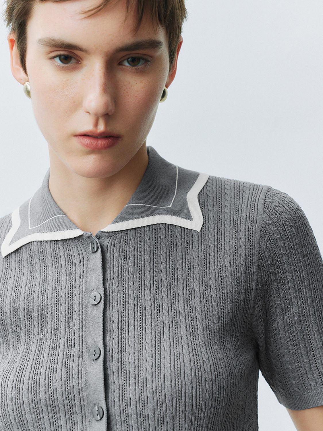 Knitted Short Sleeve T-Shirts