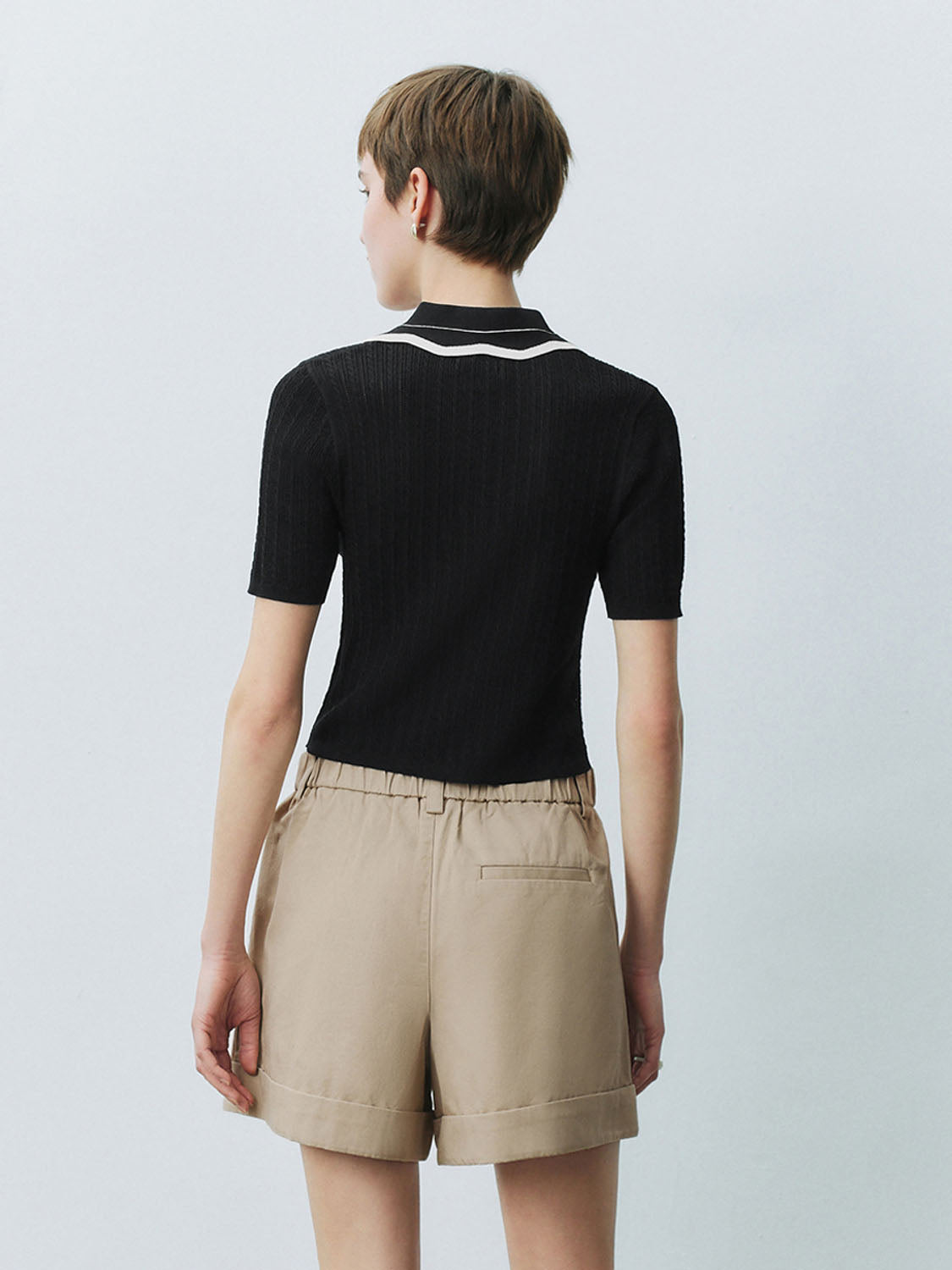 Knitted Short Sleeve T-Shirts