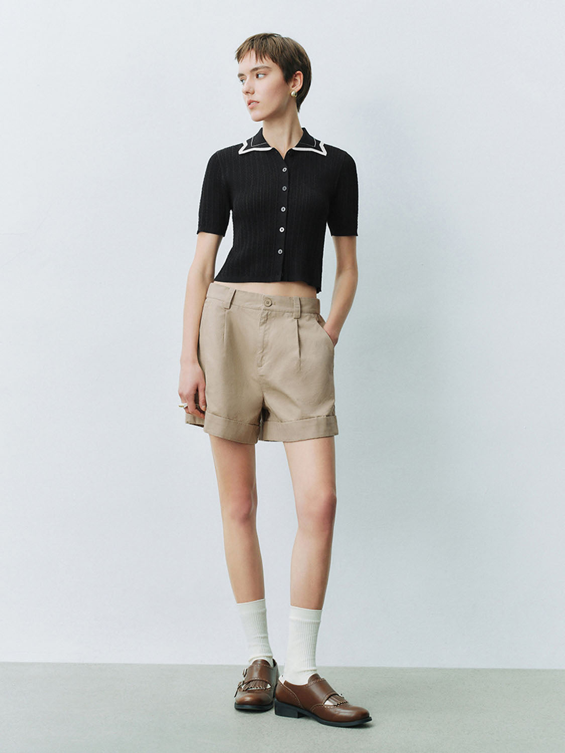 Knitted Short Sleeve T-Shirts