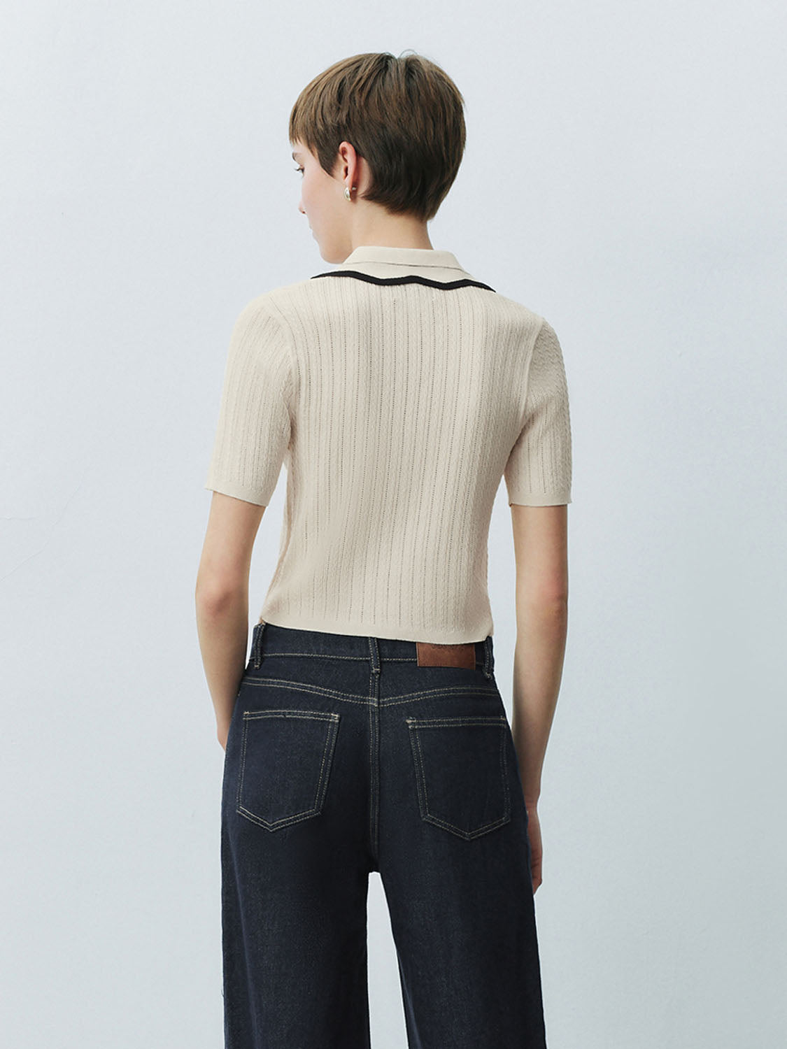 Knitted Short Sleeve T-Shirts