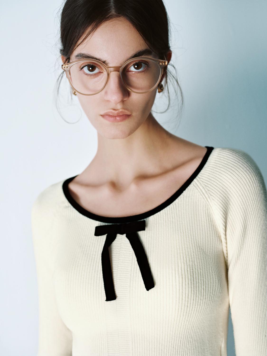 Ruffle Hem Knitted T-Shirts