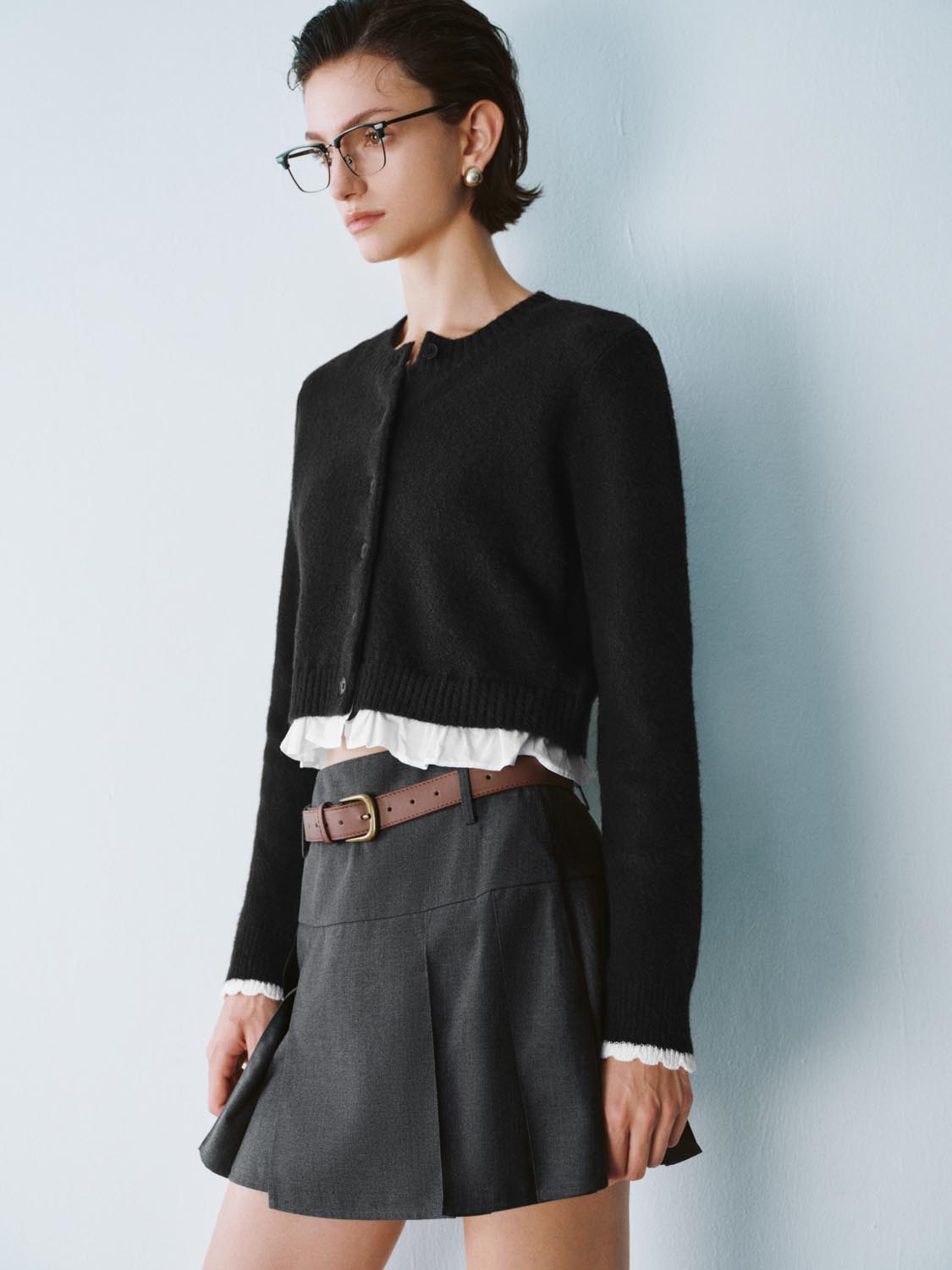 Cropped Knitted Cardigans