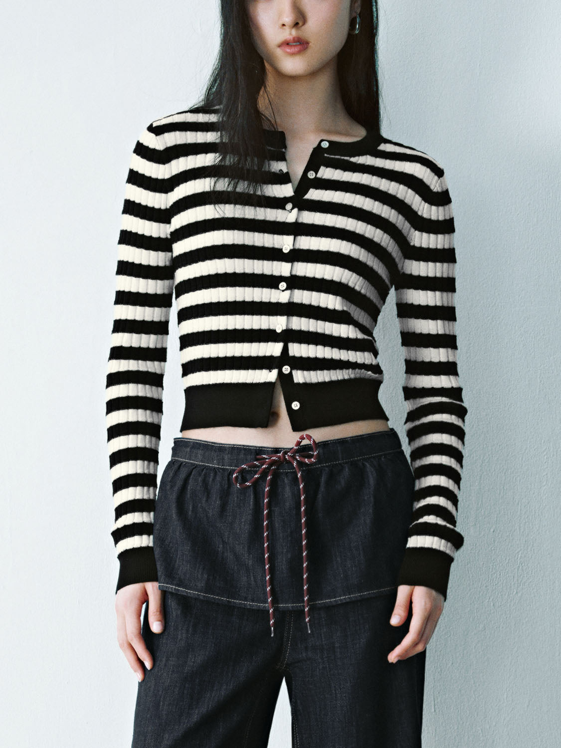 Striped Knitted Cardigans