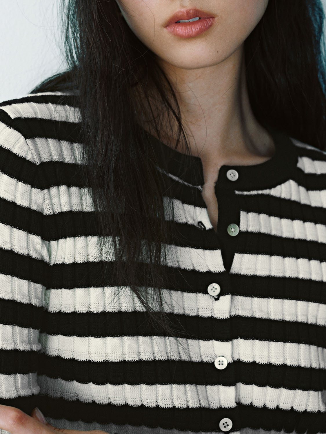 Striped Knitted Cardigans