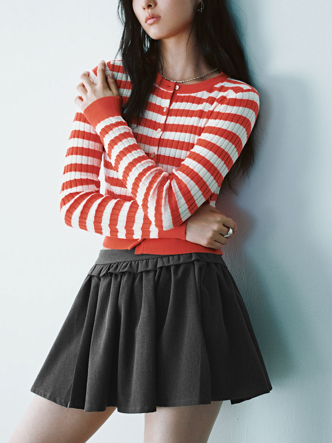 Striped Knitted Cardigans