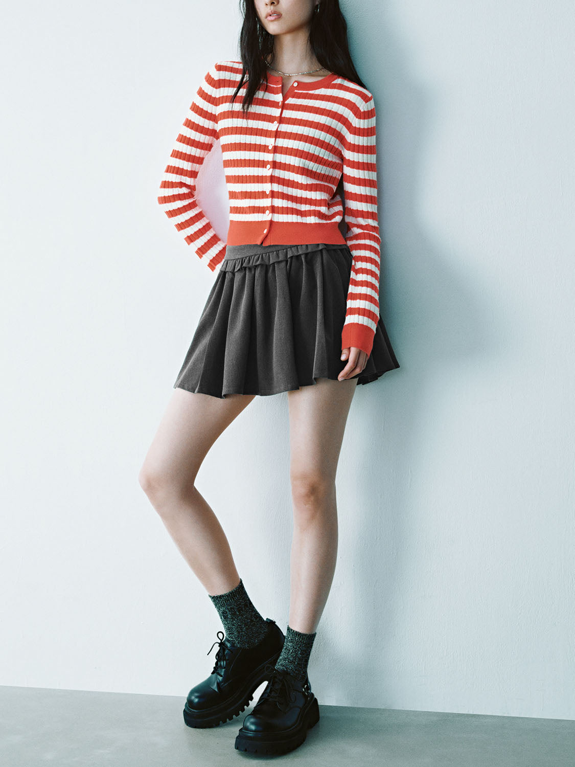 Striped Knitted Cardigans