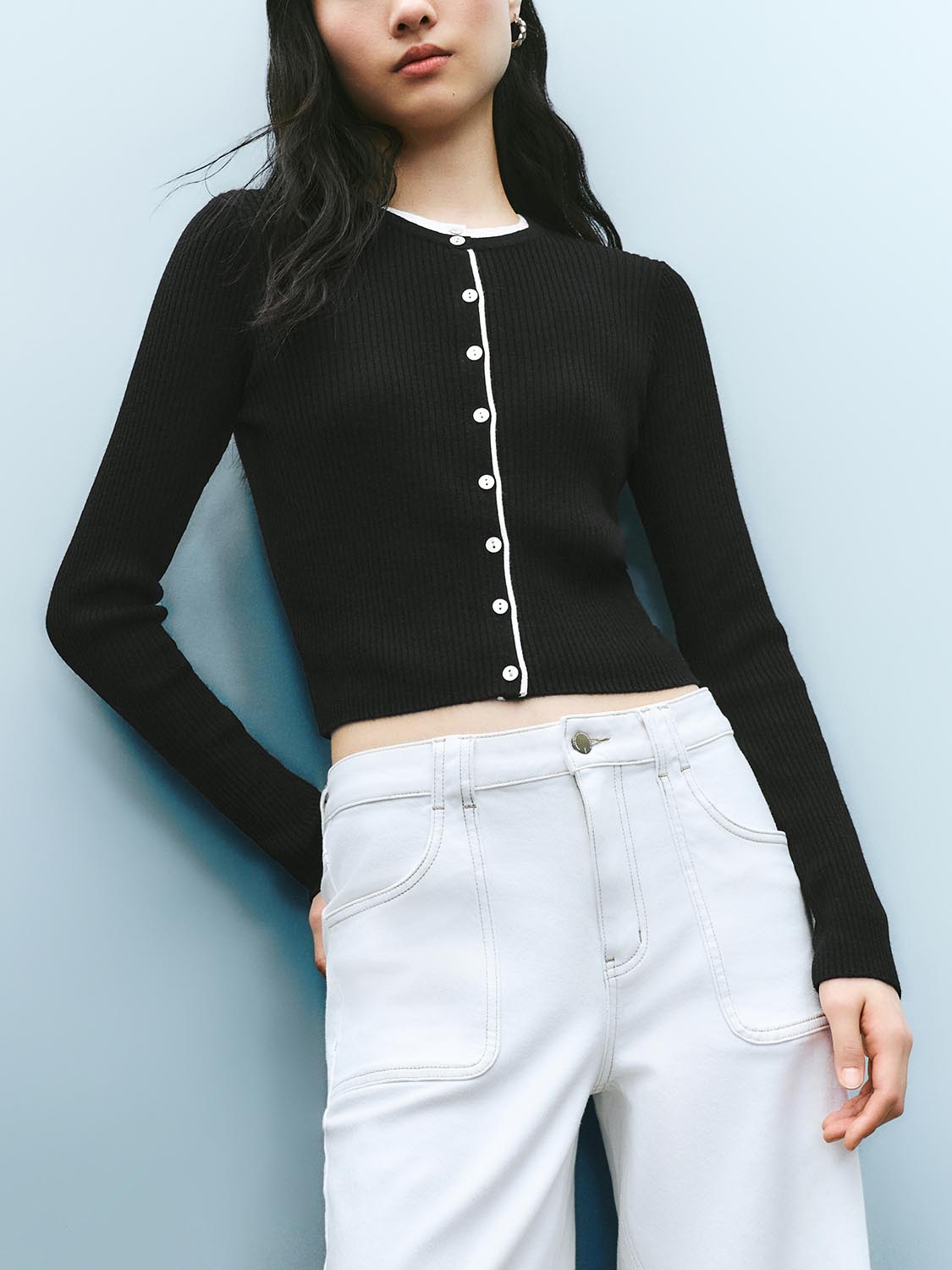 Cropped Knitted Cardigans