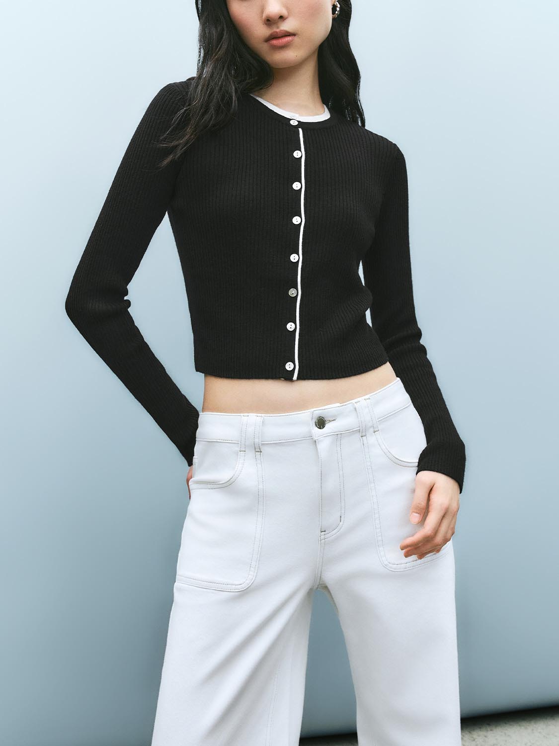 Cropped Knitted Cardigans