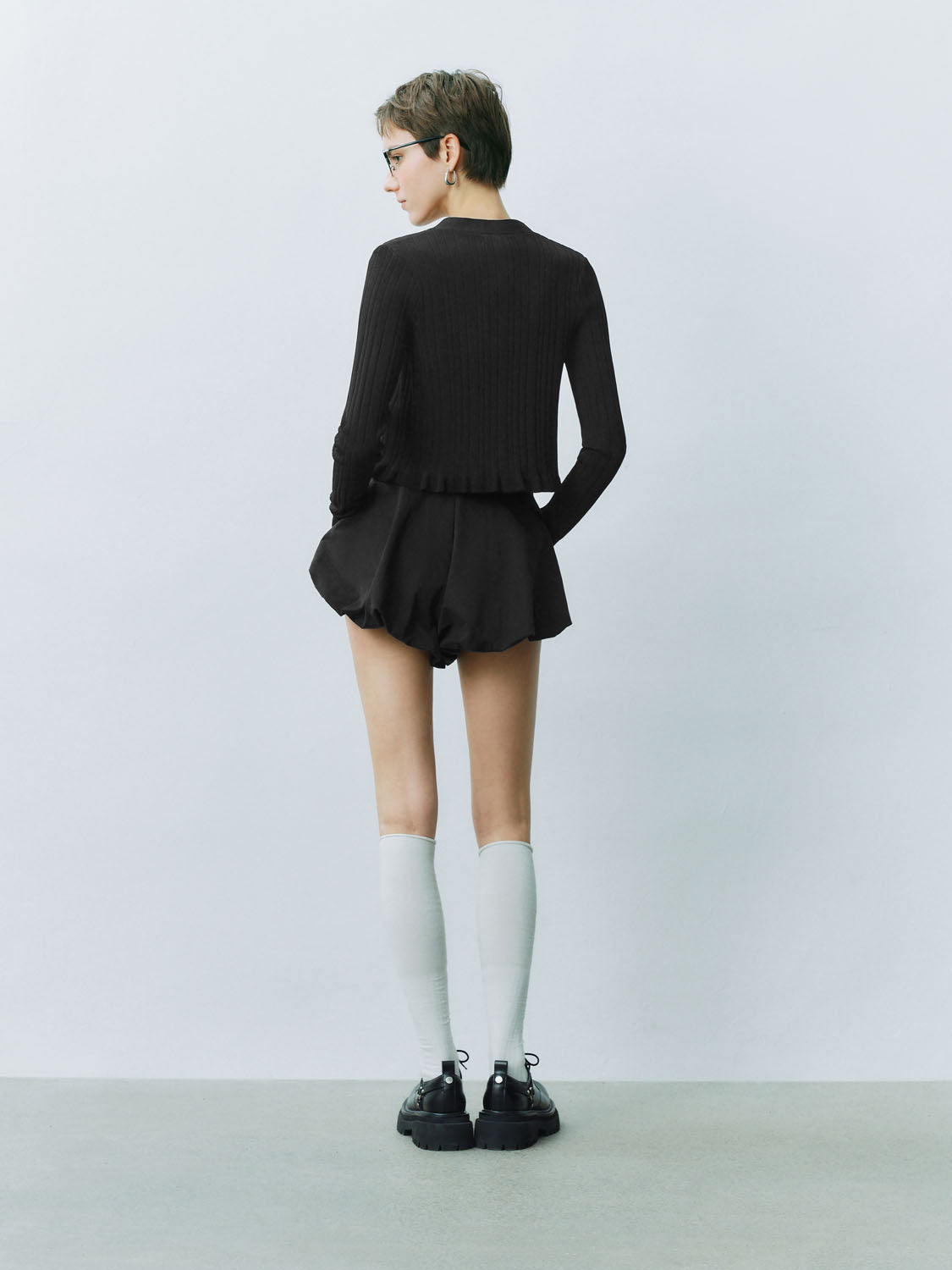 Lace Up Front Knitted Cardigans
