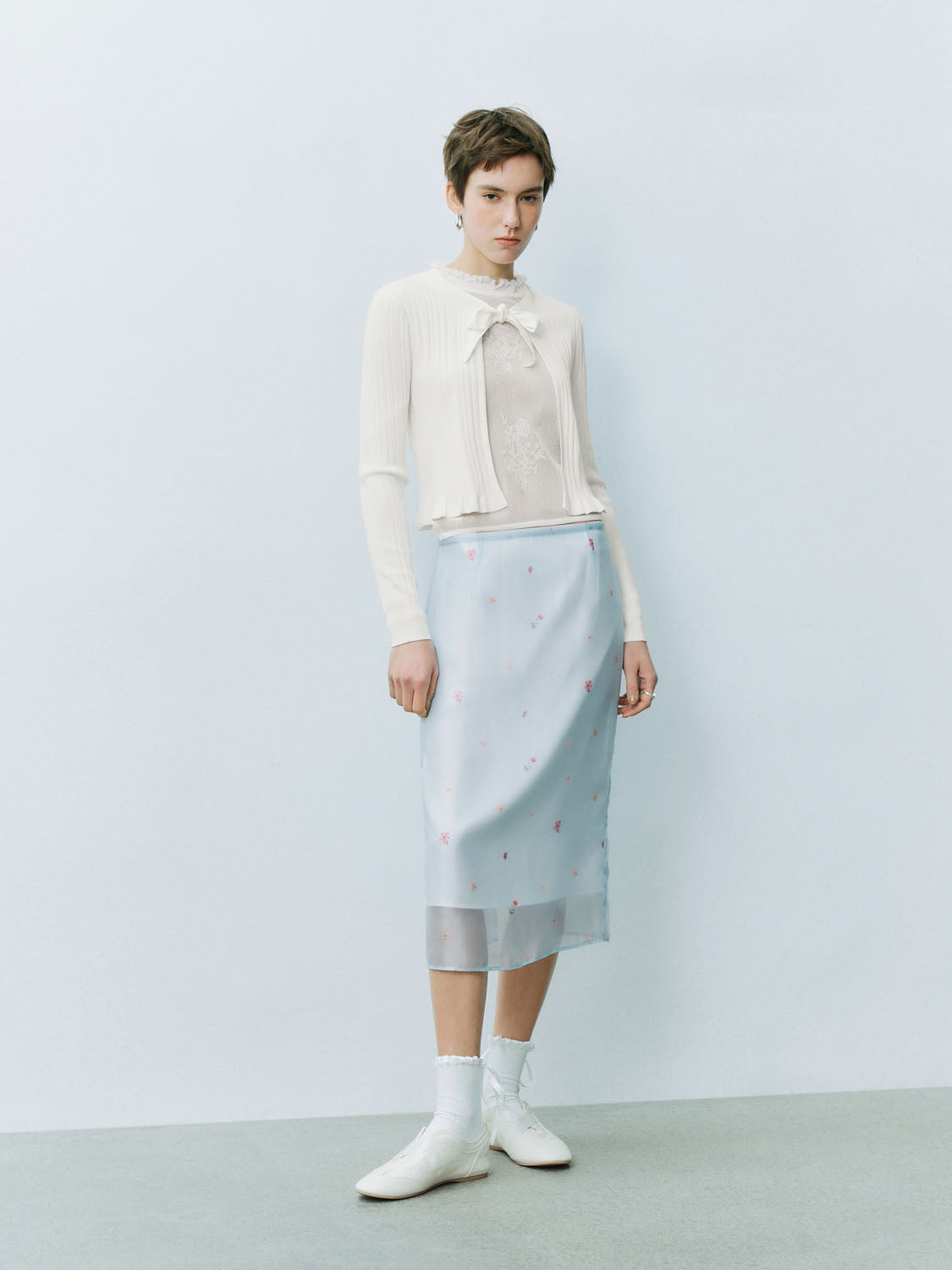 Lace Up Front Knitted Cardigans