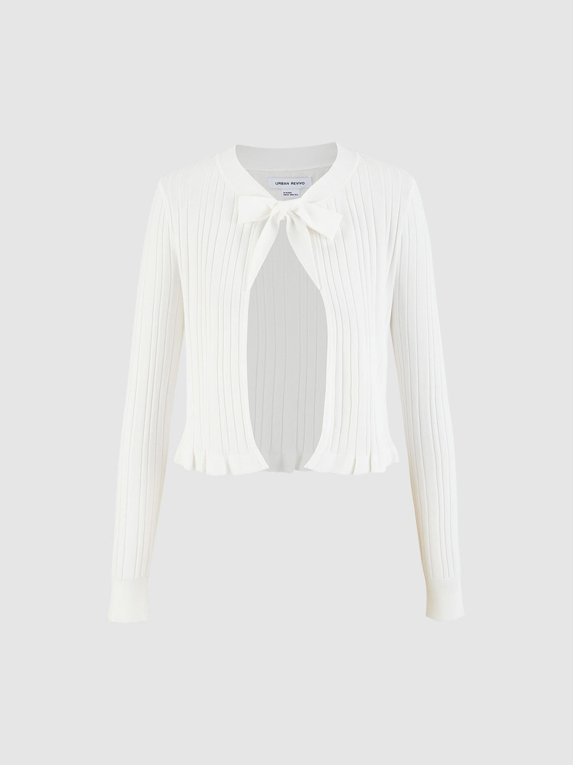Lace Up Front Knitted Cardigans