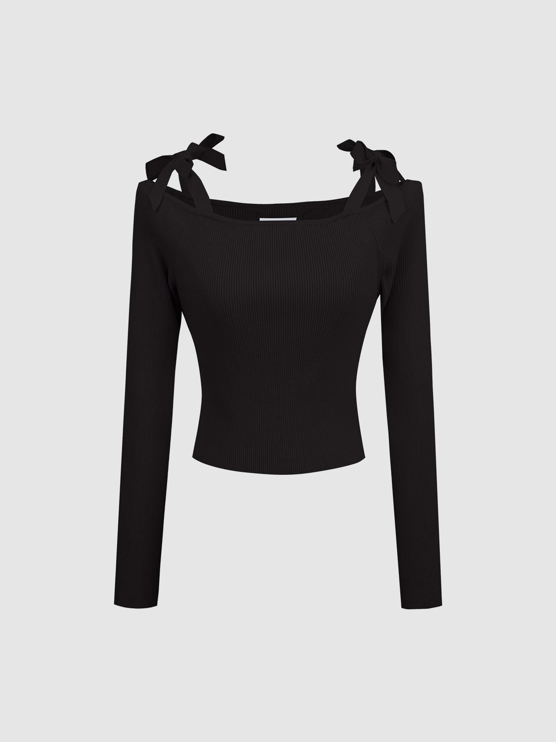 One Shoulder Knitted T-Shirts
