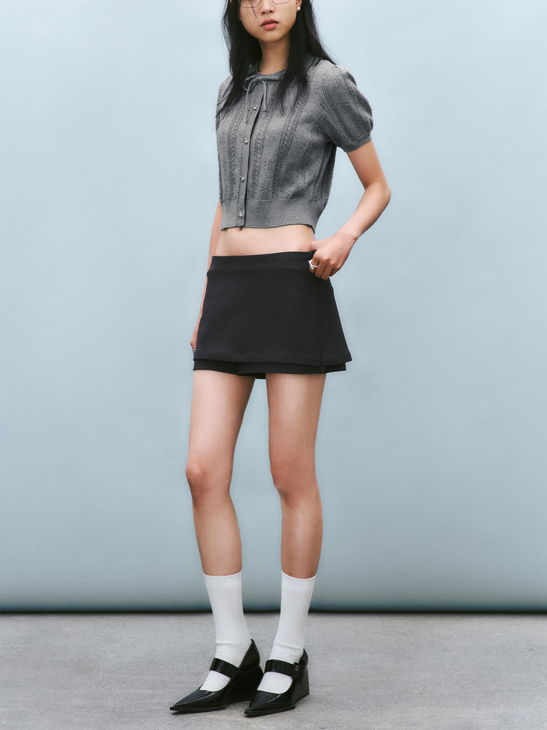 Knitted Short Sleeve Cardigans
