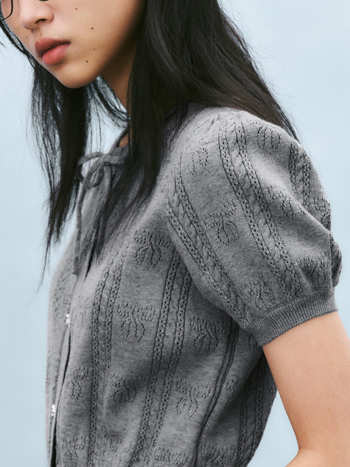 Knitted Short Sleeve Cardigans