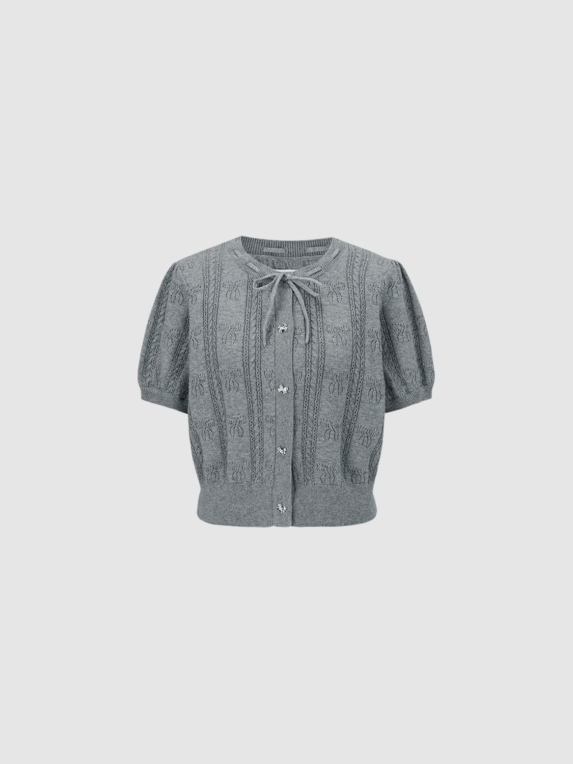 Knitted Short Sleeve Cardigans