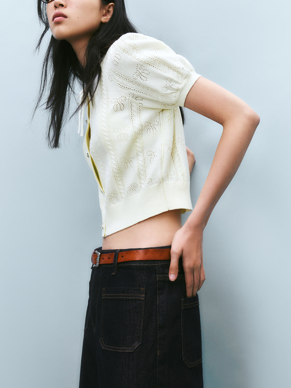 Knitted Short Sleeve Cardigans
