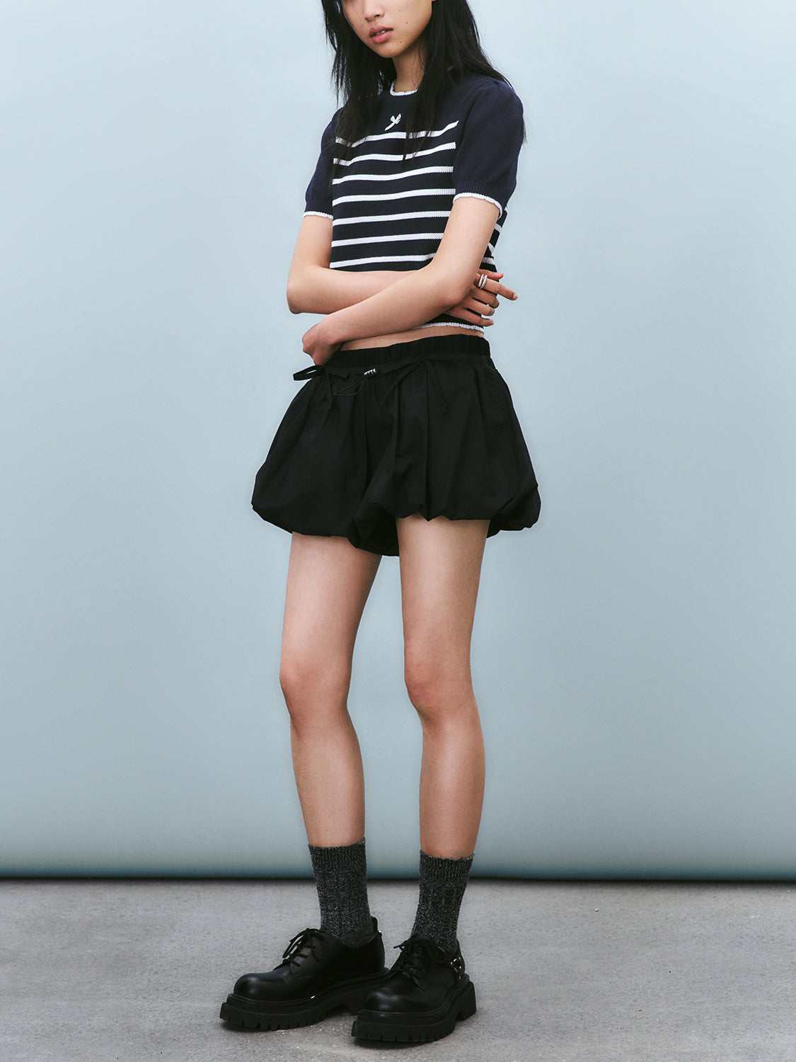 Knitted Striped T-Shirts