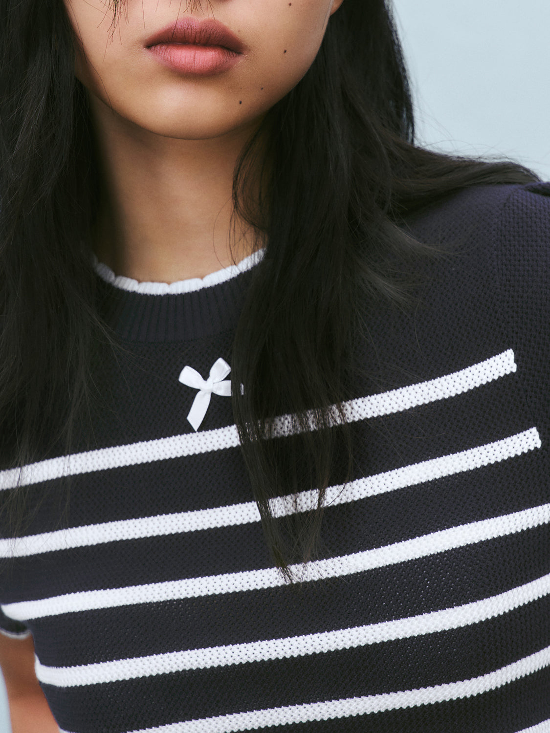 Knitted Striped T-Shirts