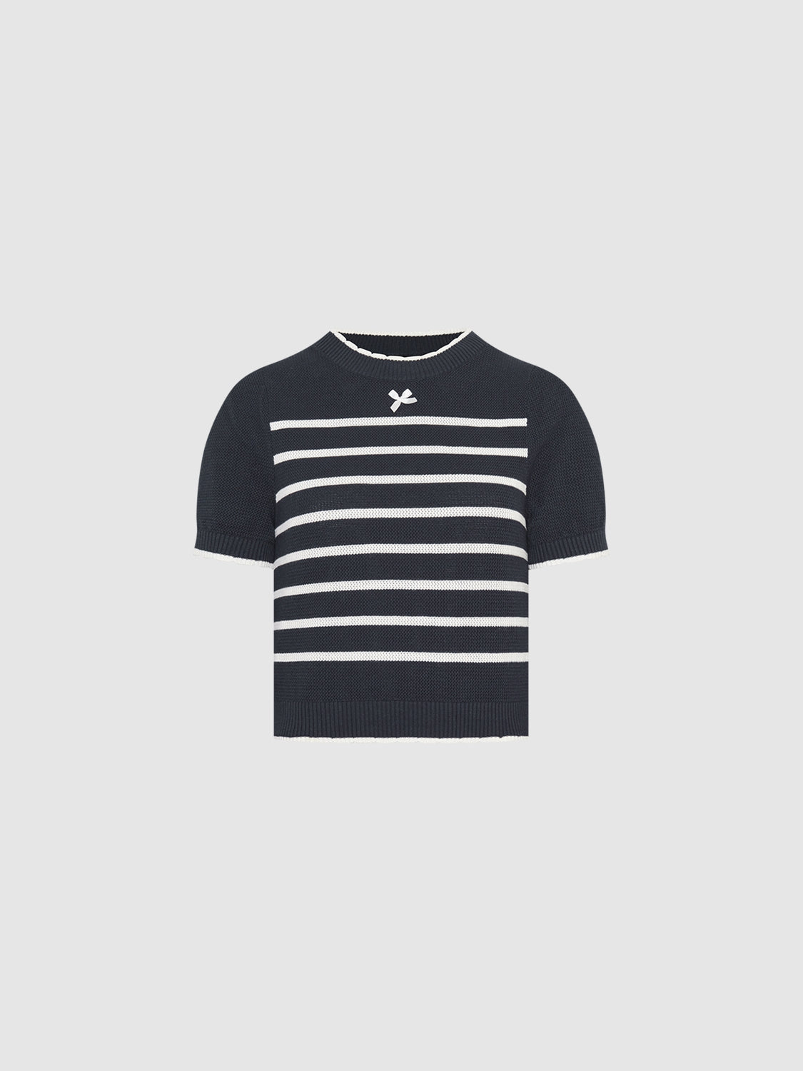 Knitted Striped T-Shirts
