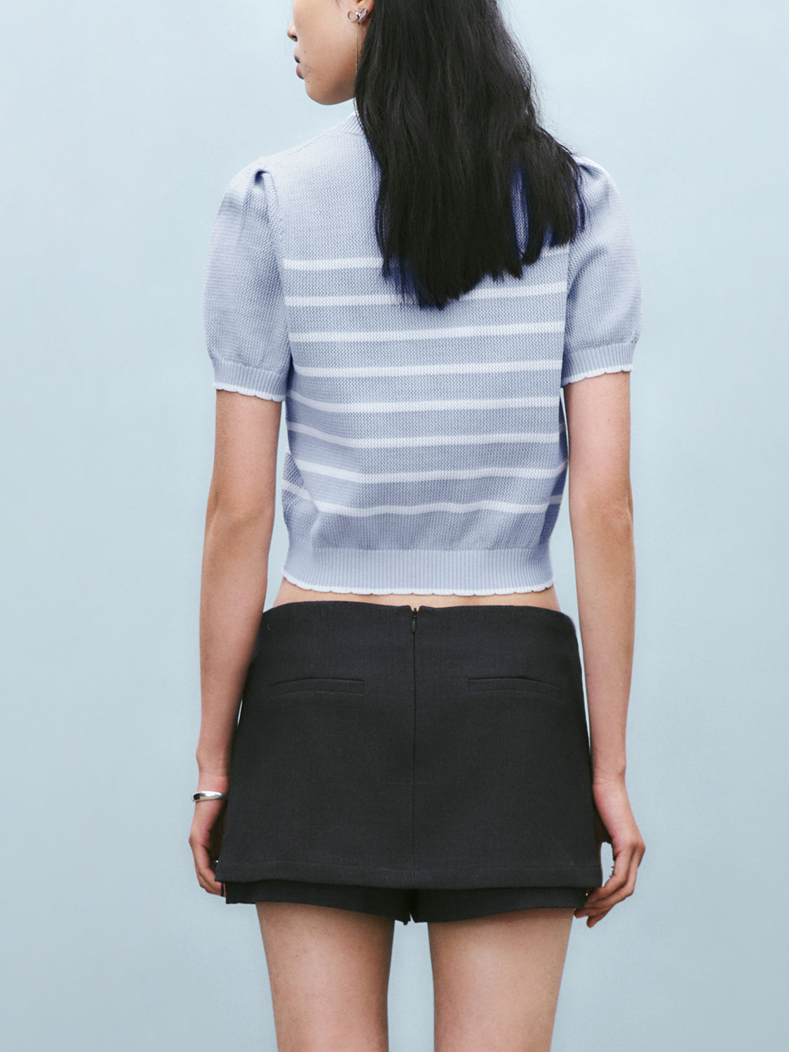 Knitted Striped T-Shirts