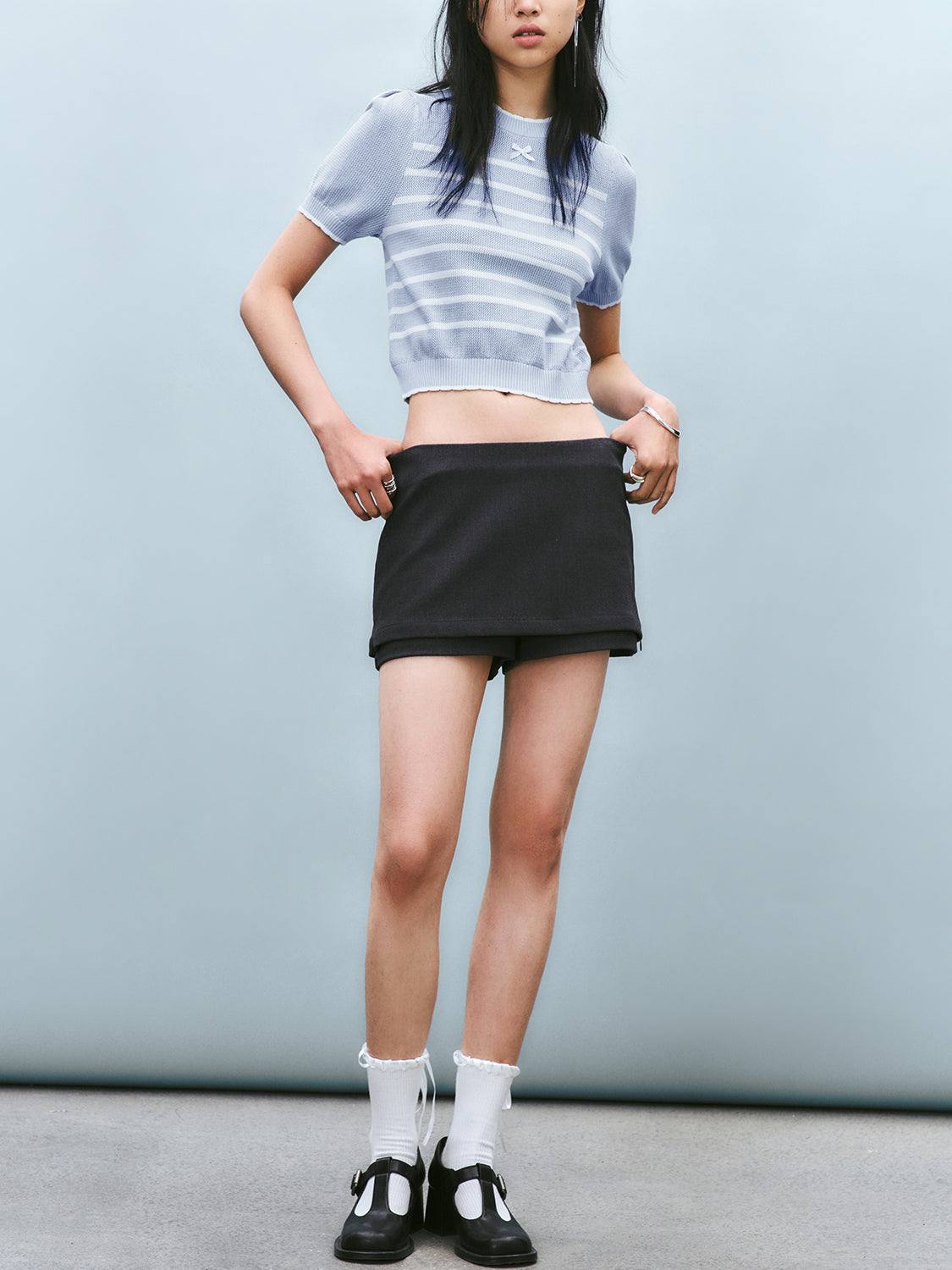 Knitted Striped T-Shirts