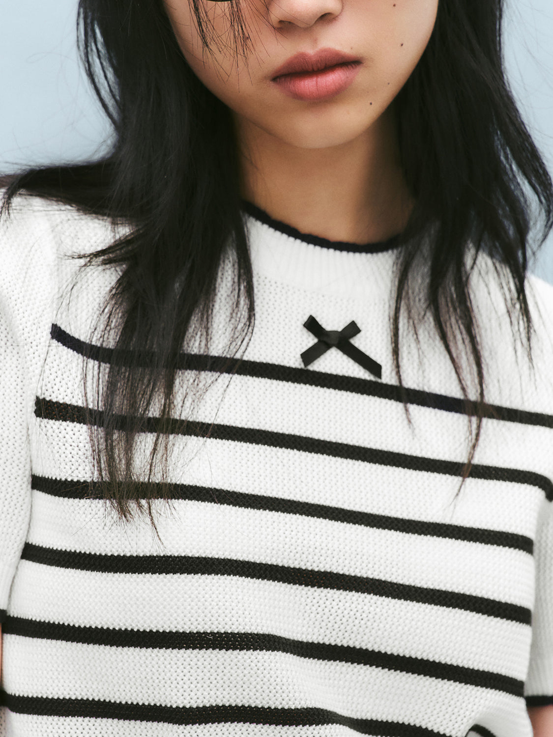 Knitted Striped T-Shirts