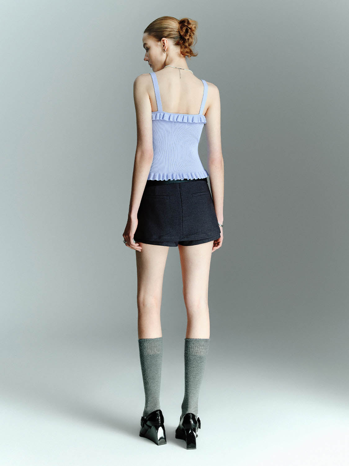 Skinny Knitted Cami Tops