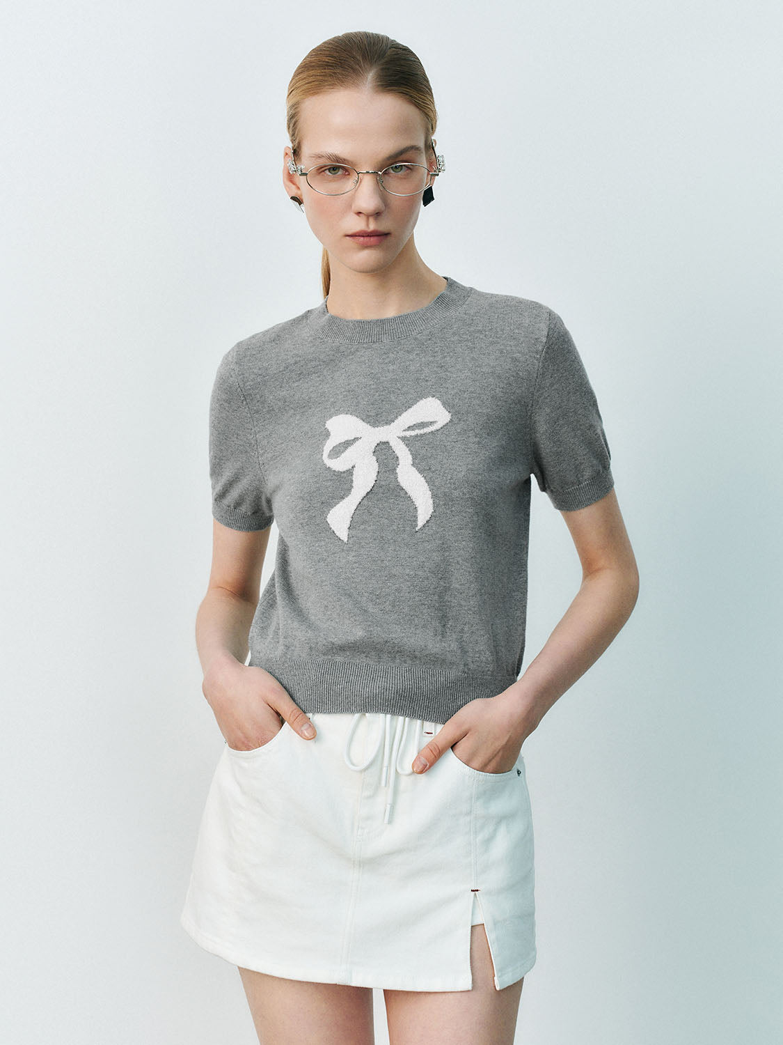 Knitted Short Sleeve T-Shirts