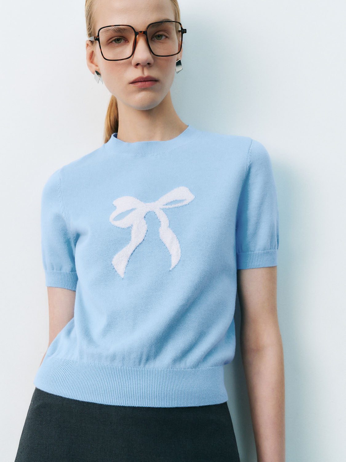 Knitted Short Sleeve T-Shirts
