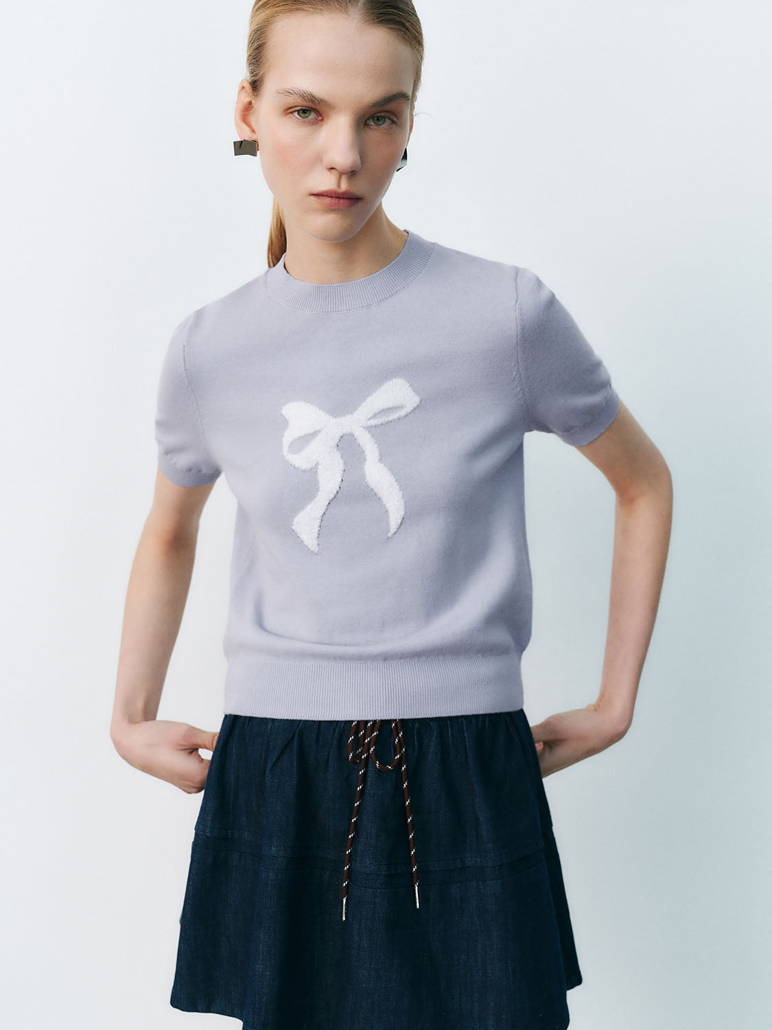 Knitted Short Sleeve T-Shirts