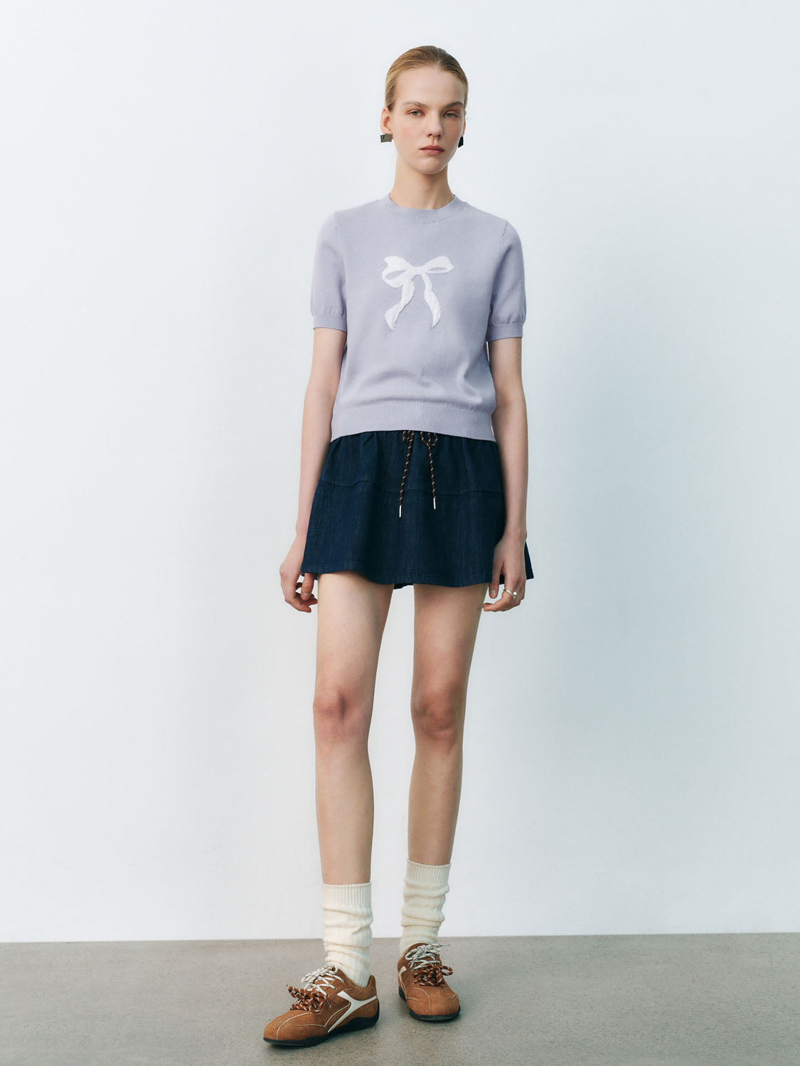Knitted Short Sleeve T-Shirts