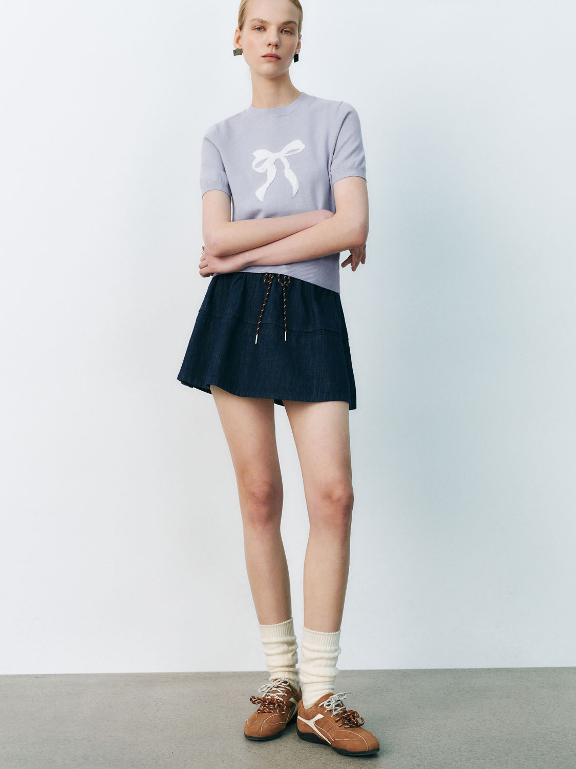 Knitted Short Sleeve T-Shirts
