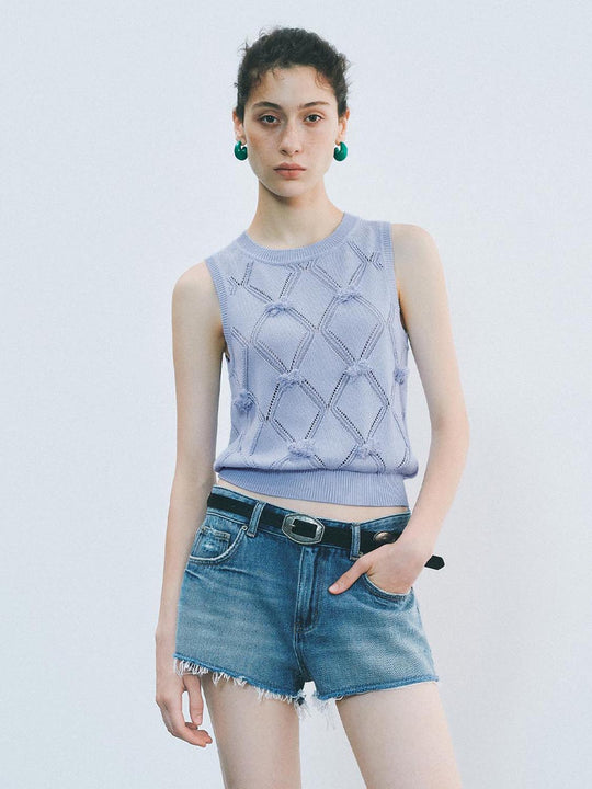 Knitted Sleeveless T-Shirts
