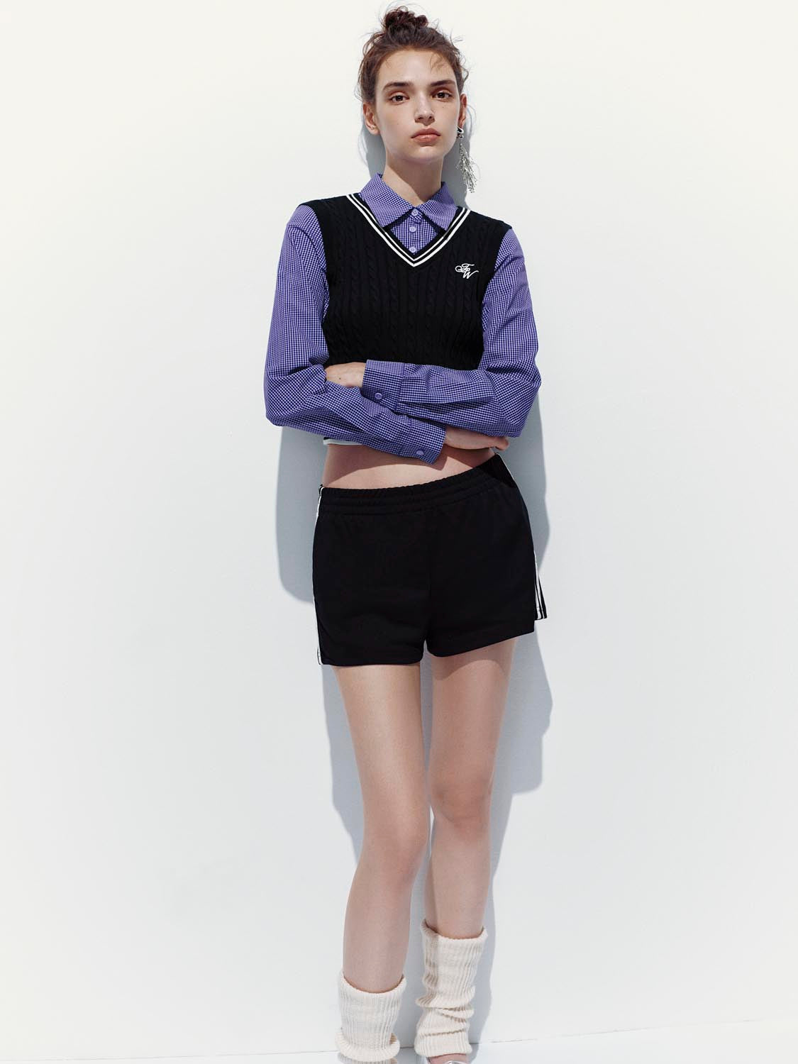 2 In 1 Embroidered Knitted T-Shirts