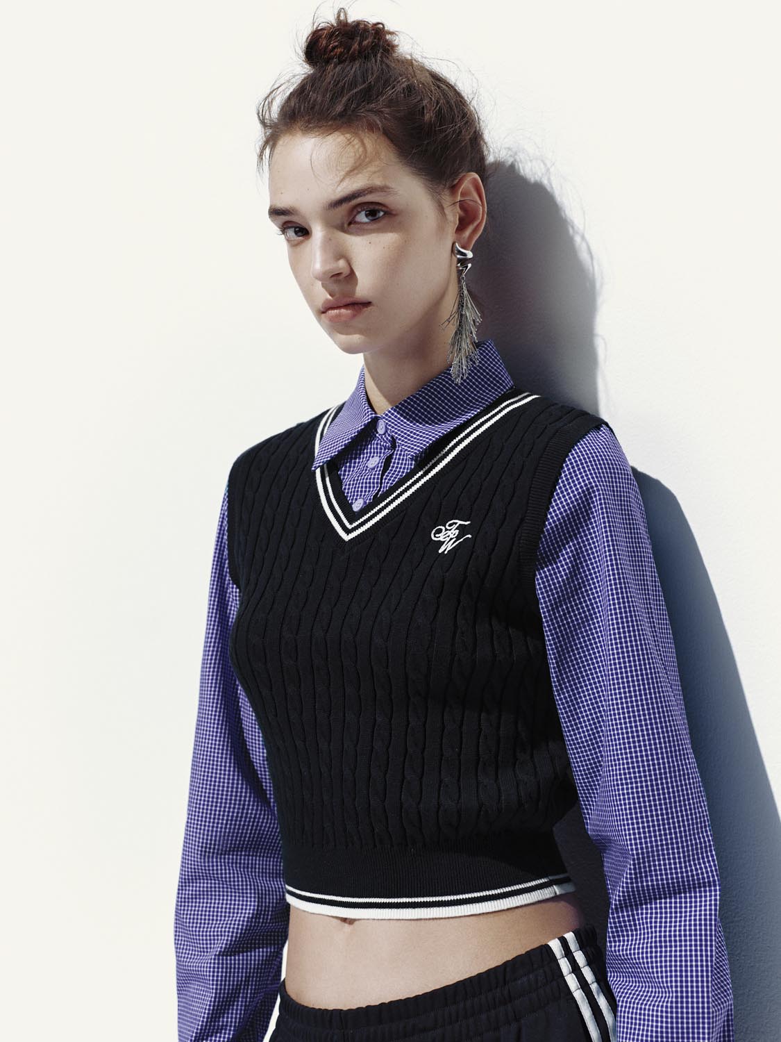 2 In 1 Embroidered Knitted T-Shirts