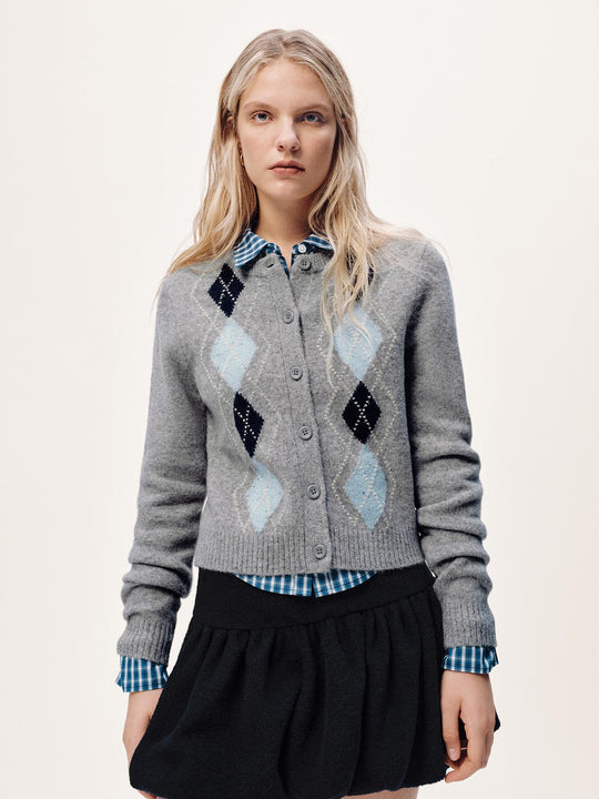 Argyle Knitted Cardigans