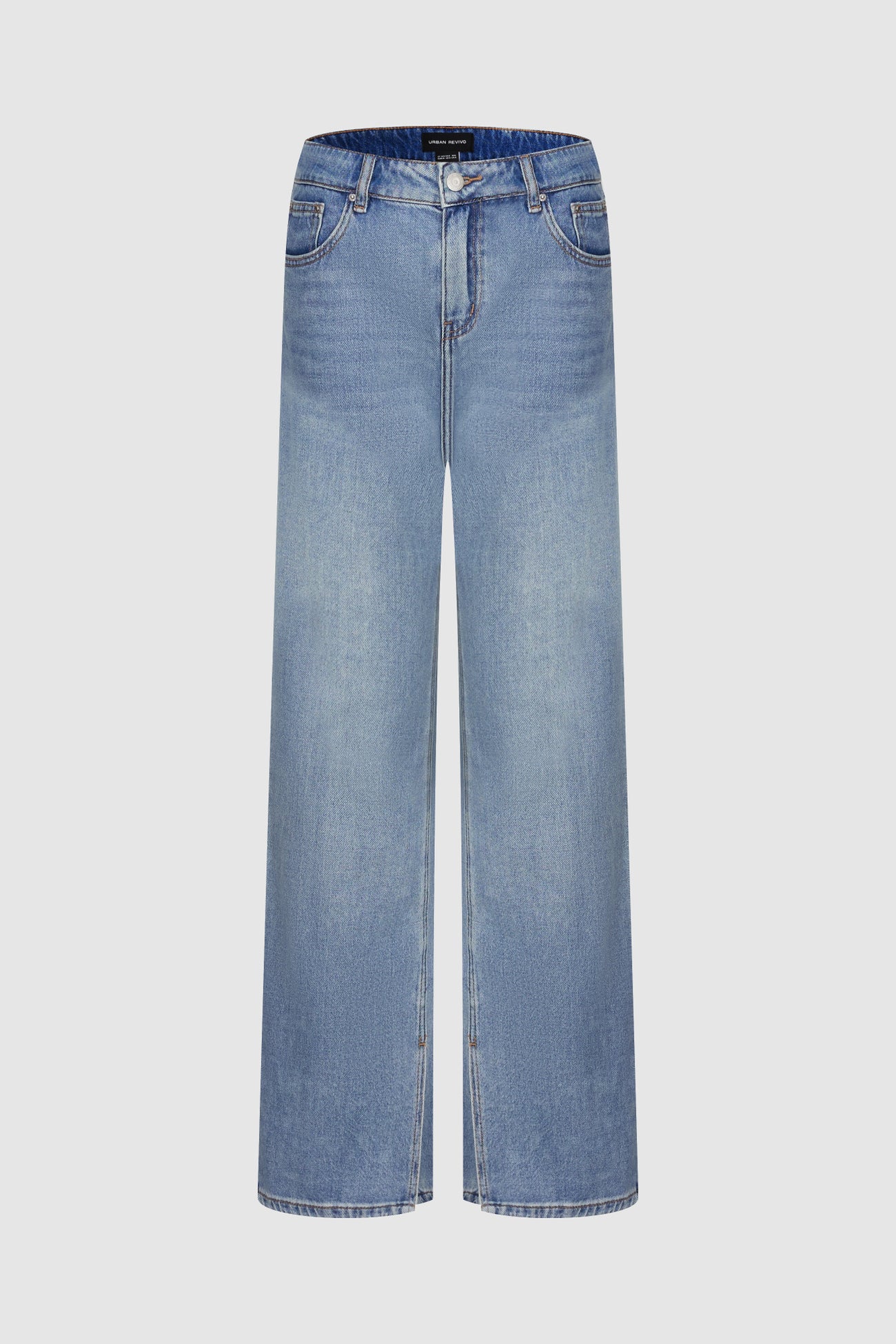 Mid-Waist Regular Jeans
