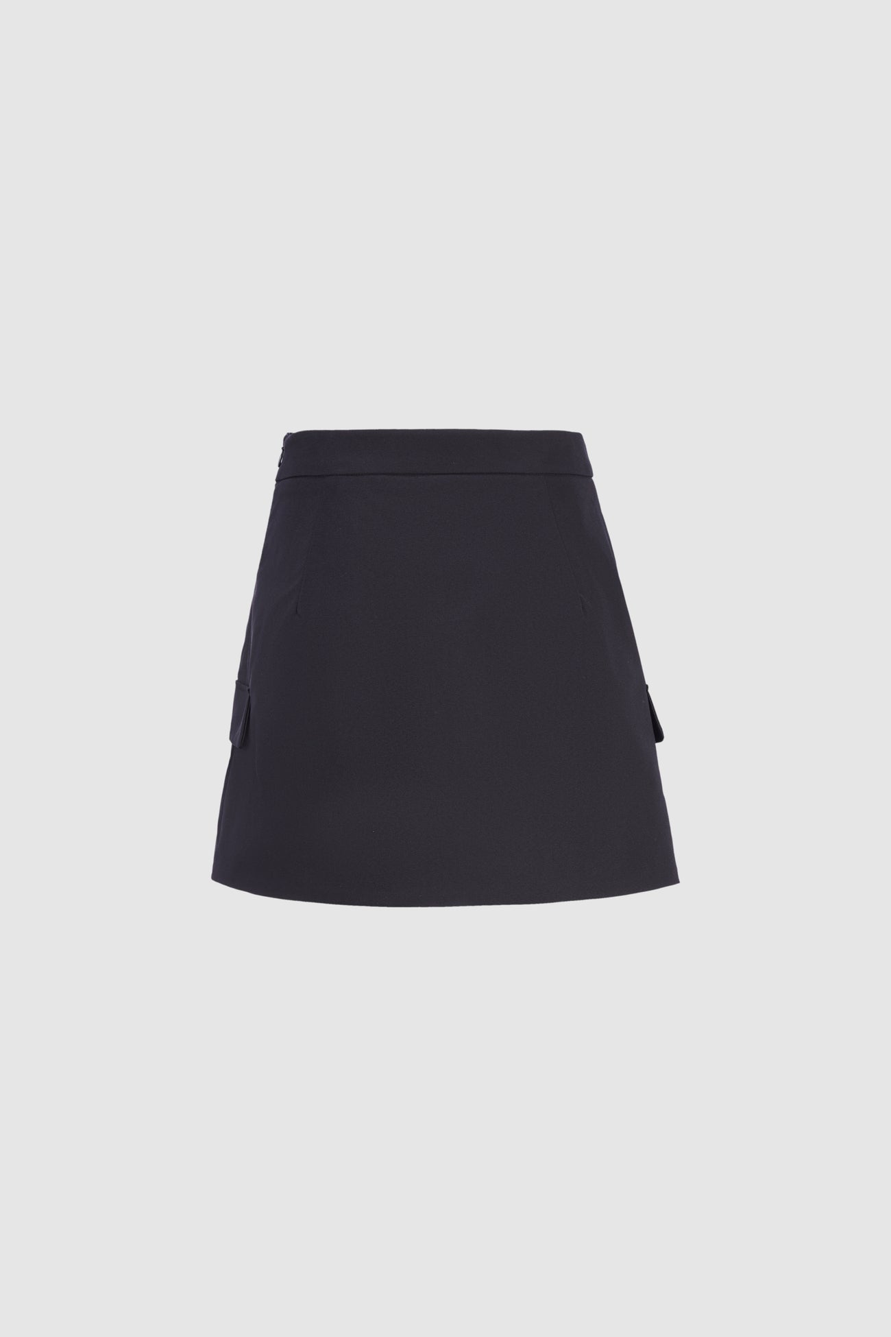 Fake Pockets Mini A-Line Skirt