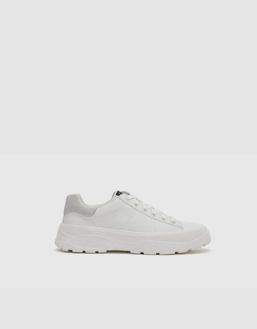 Round Toe Vegan Leather Sneakers