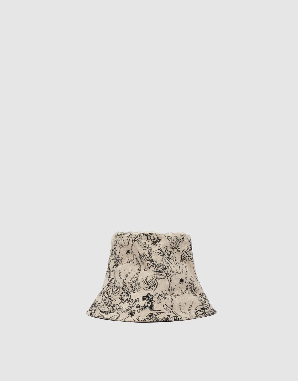 Flower Embroidered Bucket Hat